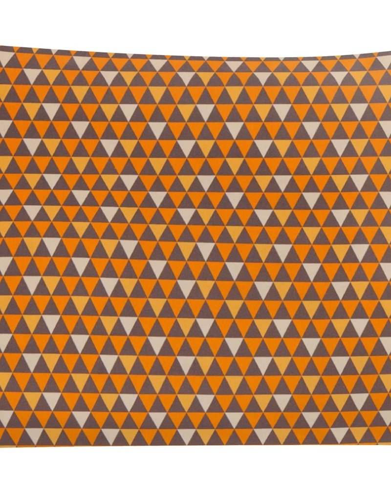 Katoen oranje/bruin triangles