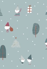 Katia fabrics Xmas -tree gnomes