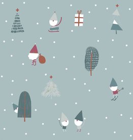 Katia fabrics Xmas -tree gnomes