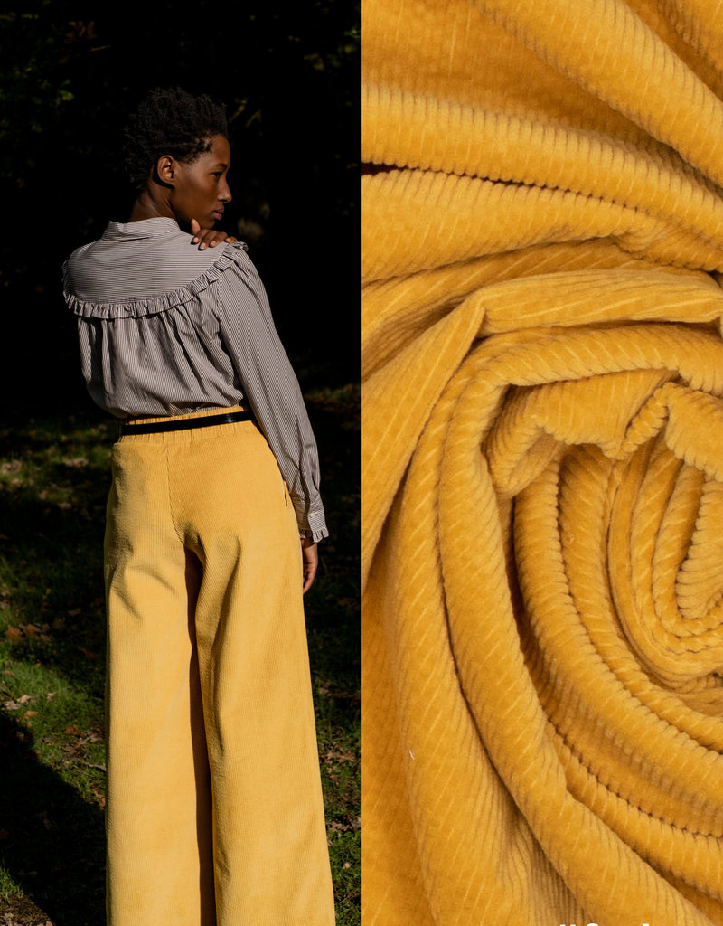 Fibre mood Freya Yellow corduroy