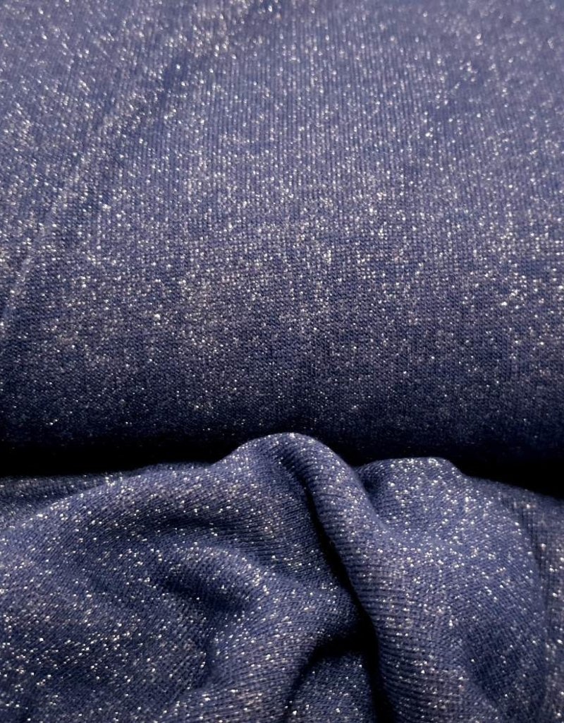 Glitter sweater blauw