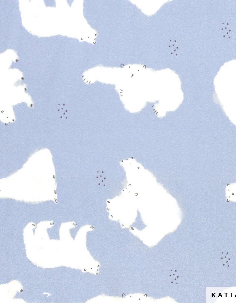 Katia fabrics Polar bear poplin