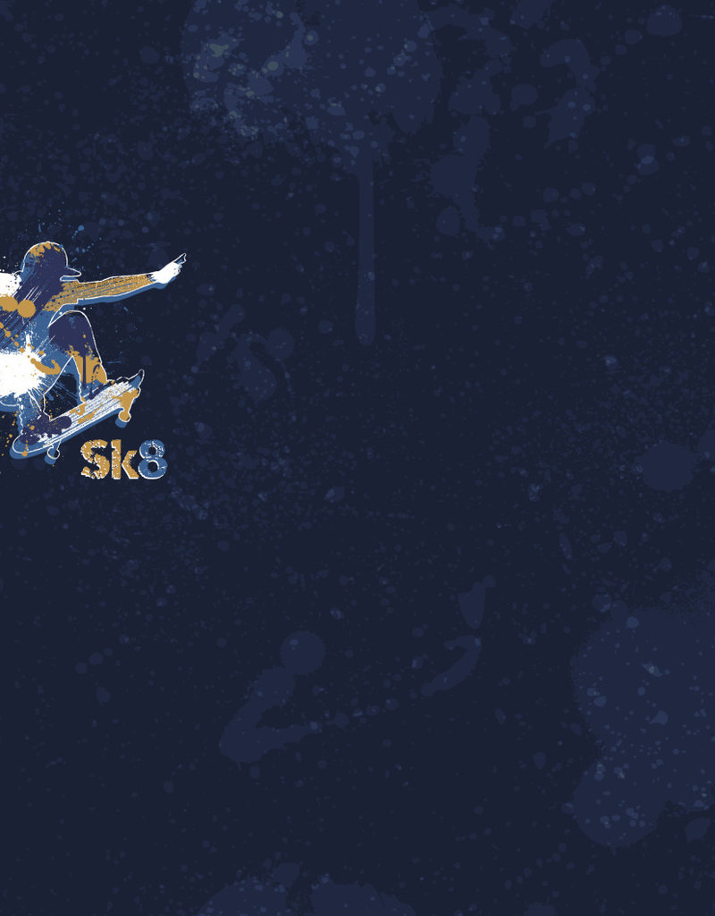 SK8 by lycklig design donker blauw