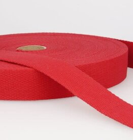 Tassenband 25 mm rood