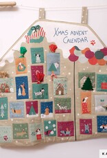 Katia fabrics Paneel Kerst dogs kalender