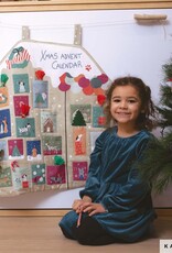 Katia fabrics Paneel Kerst dogs kalender