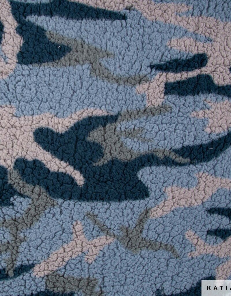 Katia fabrics Sherpa print camouflage