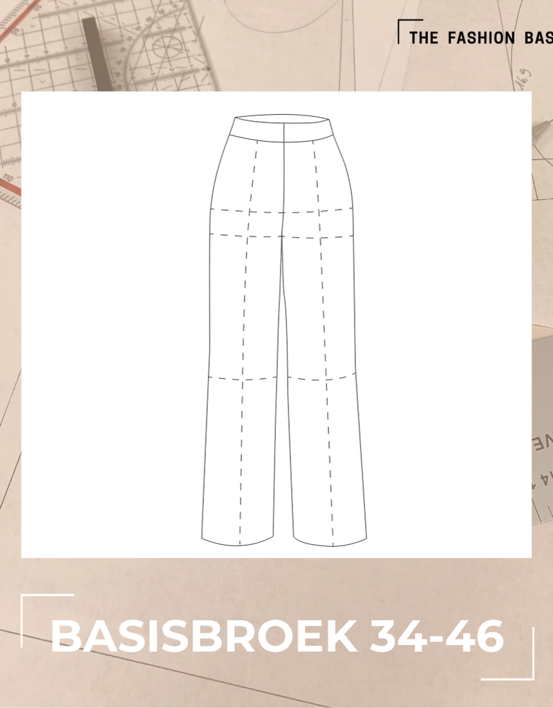 The fashion basement Basispatroon  broek 34-46
