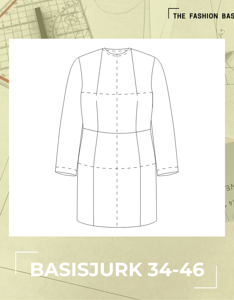 The fashion basement Basispatroon  jurk 34-46