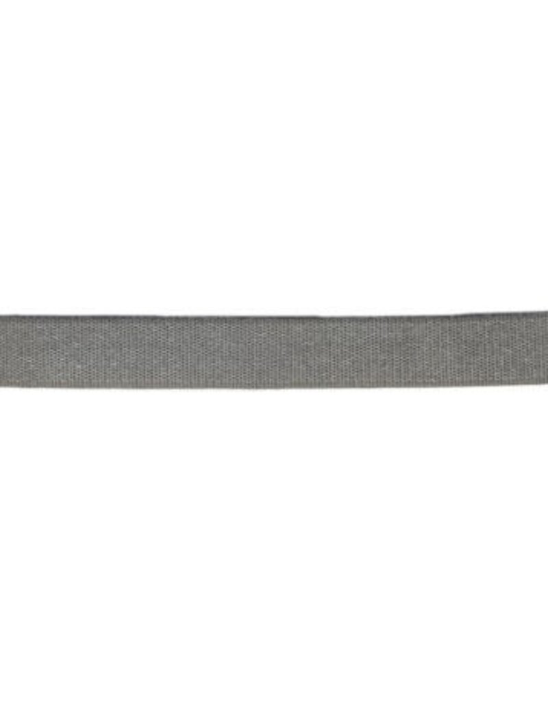 Schouderband glans 10 mm middengrijs