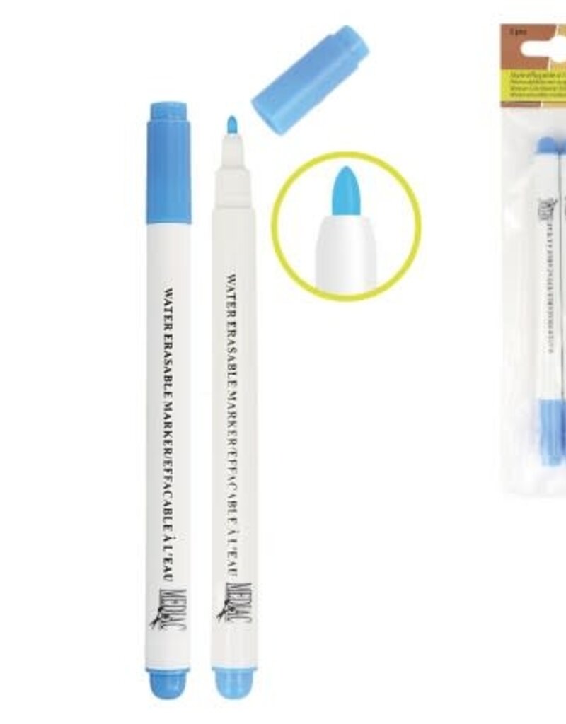 Wateroplosbare stift blauw