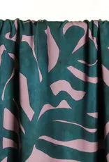 Atelier Jupe Dark petrol green and dusty mauve viscose