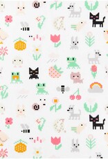 Rico design Pixel animals tricot neon