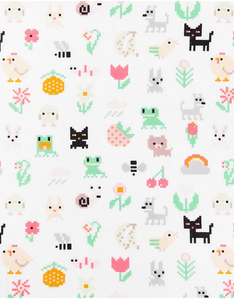 Rico design Pixel animals tricot neon