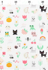 Rico design Pixel animals tricot neon