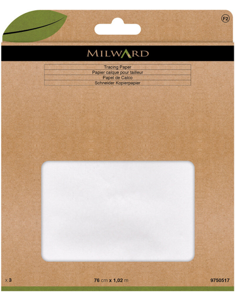 Milward Patroonpapier blad 76 op 102 cm 3 bladeren