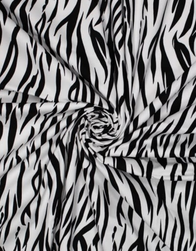 Stretch katoen zebra
