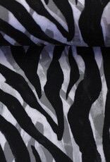 Zebra print viscose