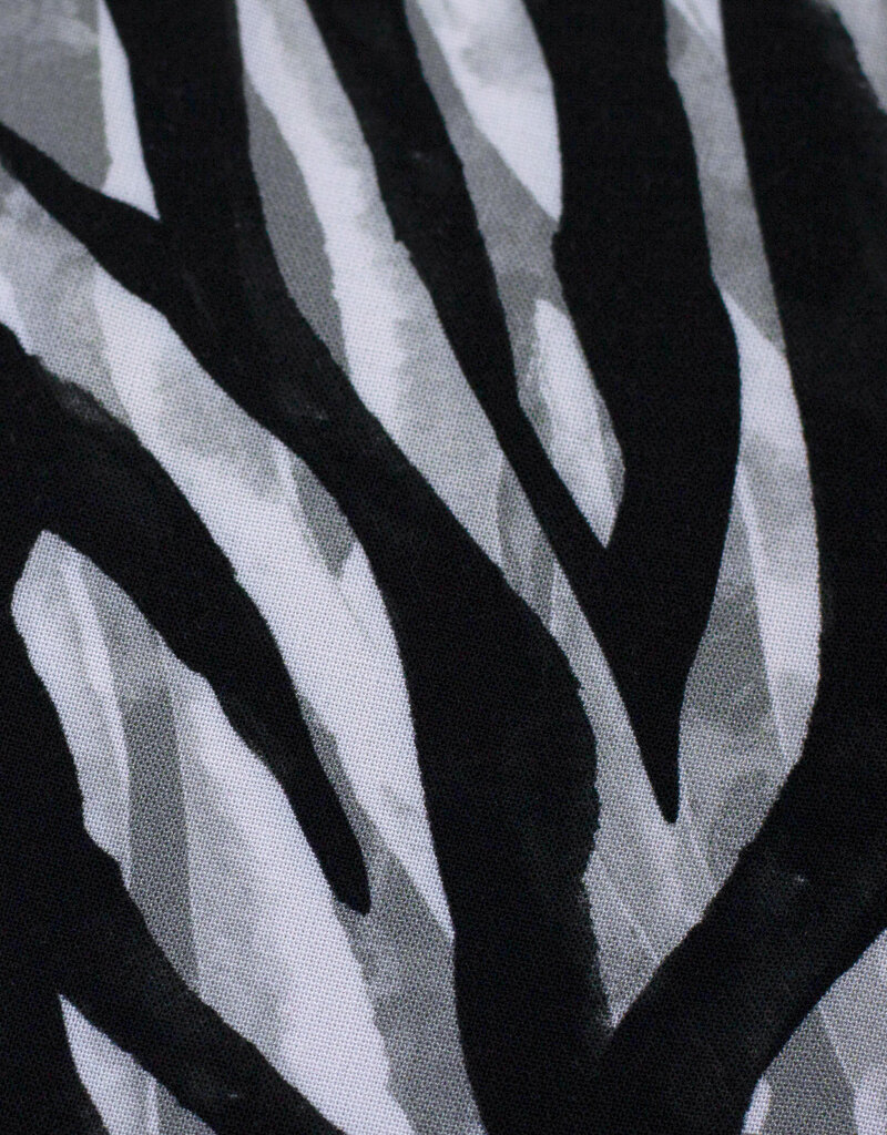 Zebra print viscose