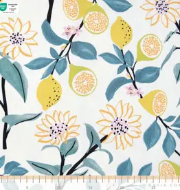 Katia fabrics Lemon and flowers