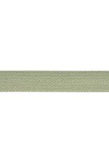 Plat gevlochten koord groen 15 mm
