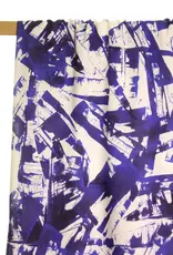 Atelier Jupe Grafische print met blauw en wit