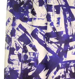 Atelier Jupe Grafische print met blauw en wit