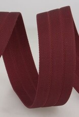Doorstikte tassenband bordeaux