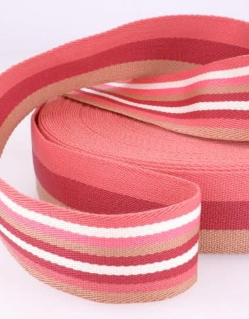 Tassenband rood streep