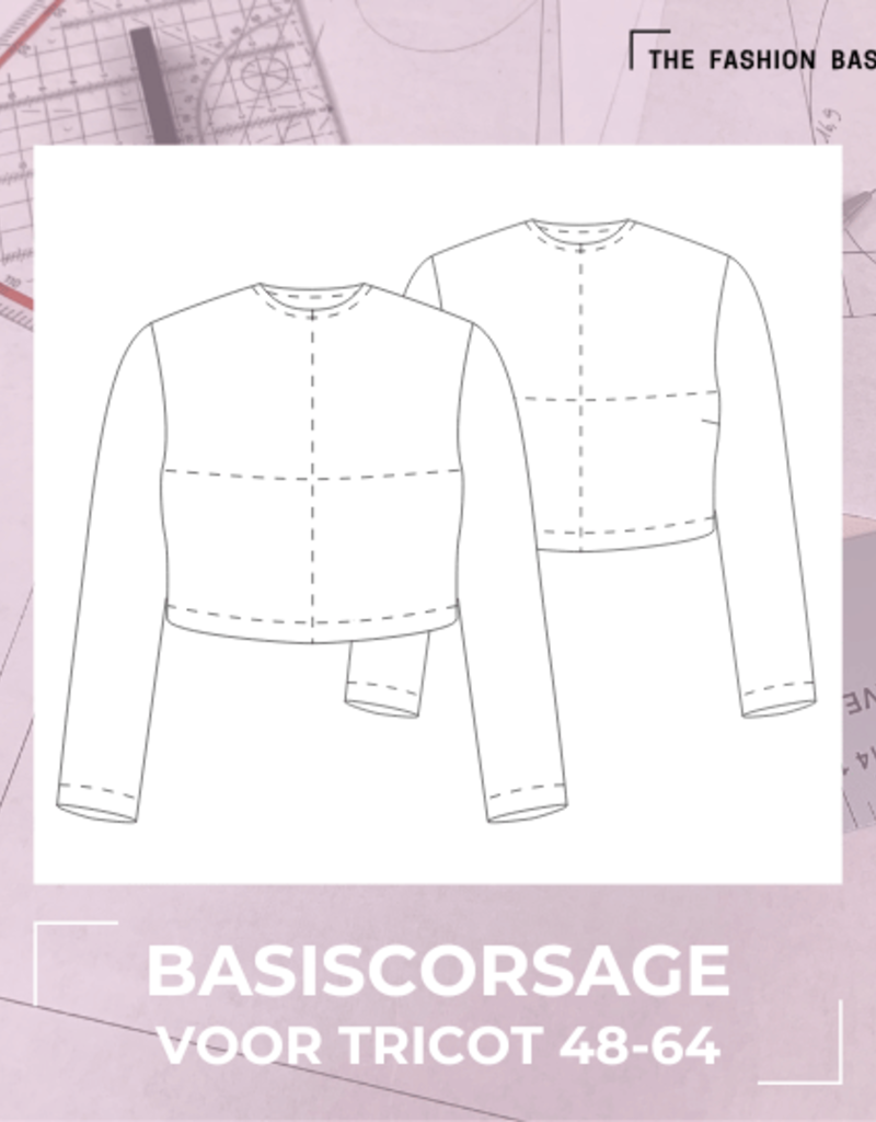 Basispatroon corsage voor  tricot 48-64