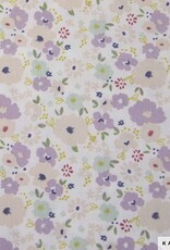 Katia fabrics Poplin lilac flowers