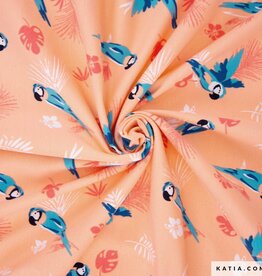 Katia fabrics Surf parrots