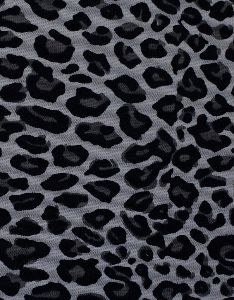 Leopard grijs zwart