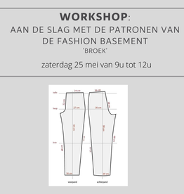 Workshop: aan de slag met de patronen van de fashion basement: broek tekenen