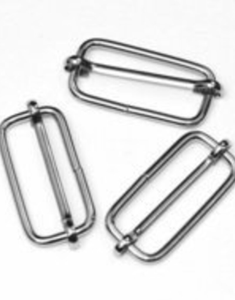 Schuifgesp Zilver 38 mm Licht