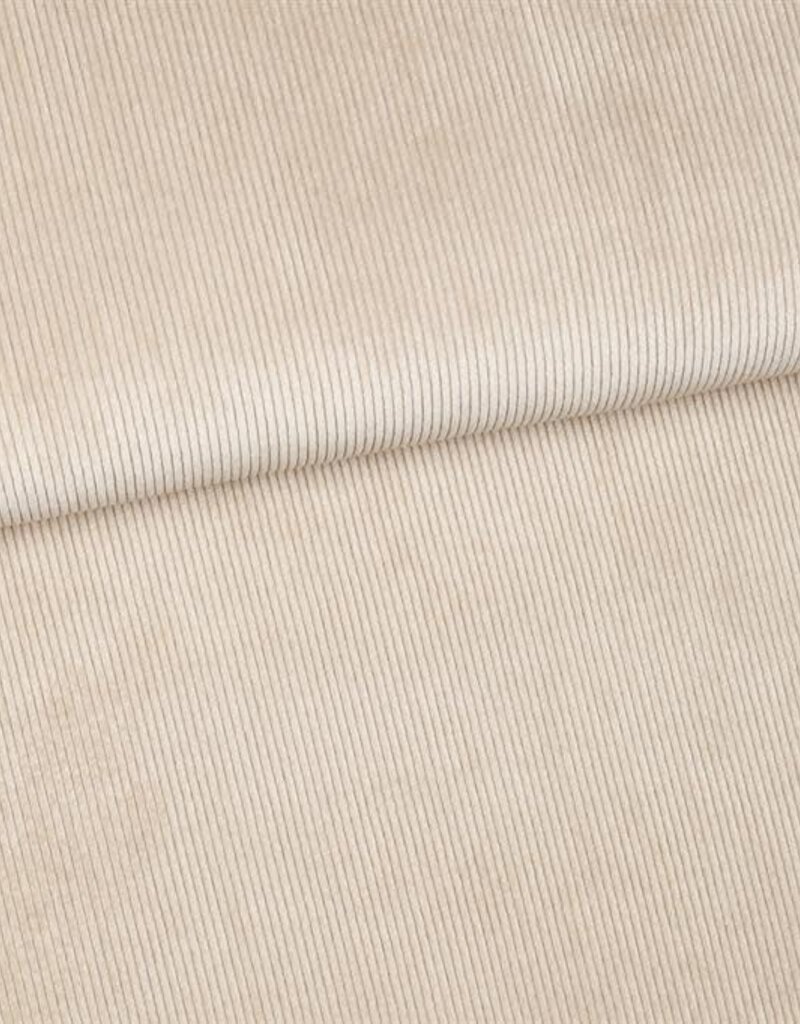 A La Ville Ribfluweel soepelvallend beige