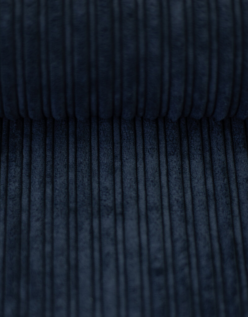 Swafing Cordula corduroy met teddy donker blauw