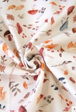 Katia fabrics Katoen met paddenstoelen