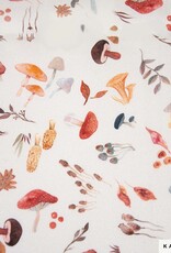 Katia fabrics Katoen met paddenstoelen