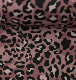 Softshell leopard print roze