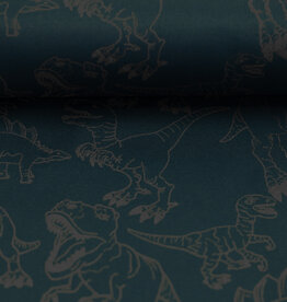 Swafing Softshell reflecterend dino's petrol