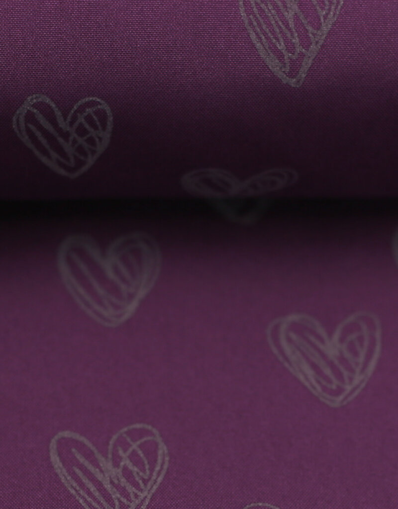 Swafing Softshell reflecterend hartjes bordeaux