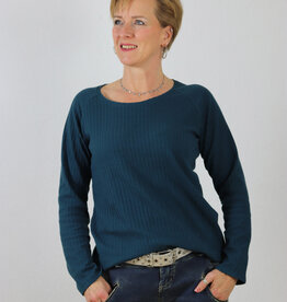 Swafing Florenz tricot pointelle petrol