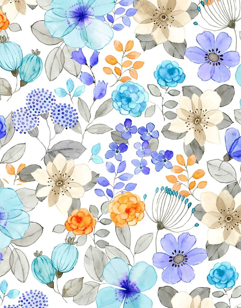 Katia fabrics Swimprint Hanami