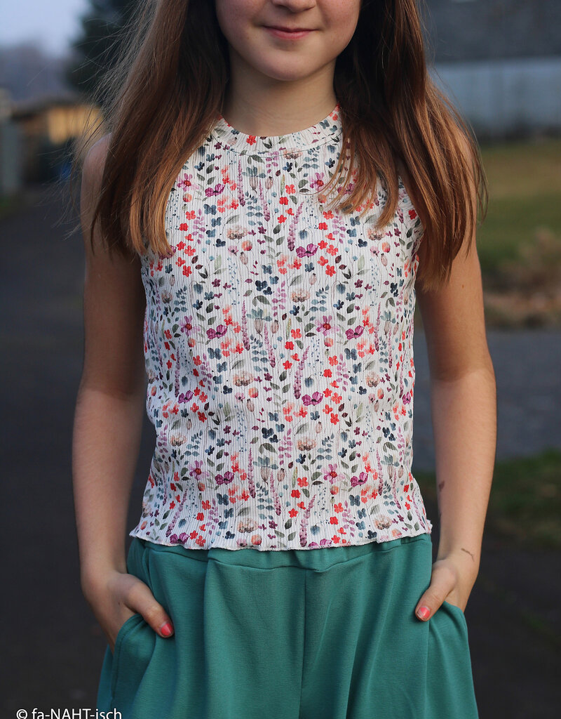 Swafing Ribtricot met bloemen