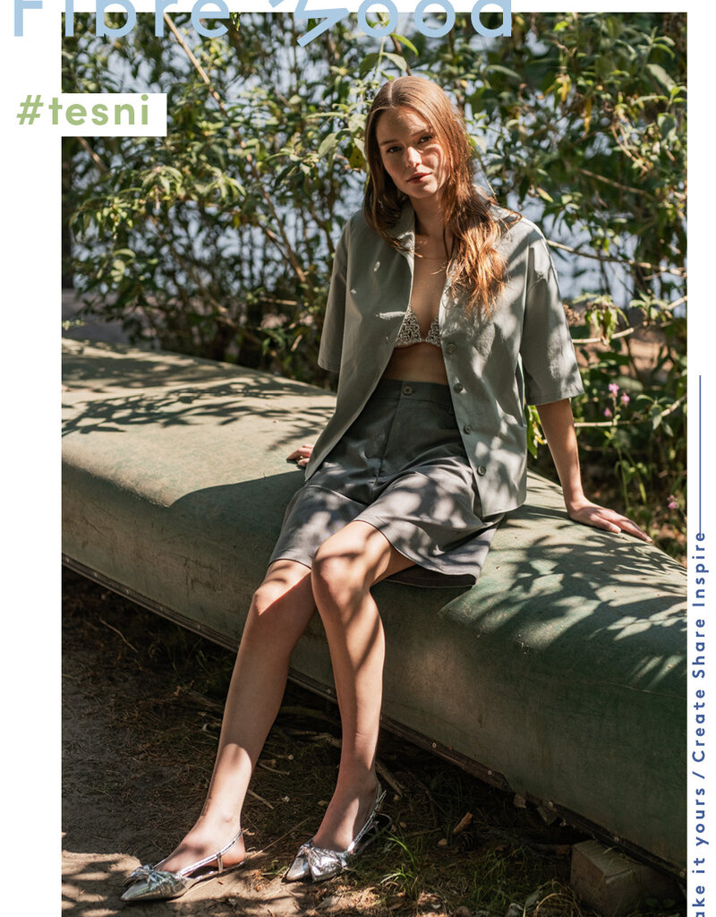 Fibre mood Tasni /Tesni groen/grijs