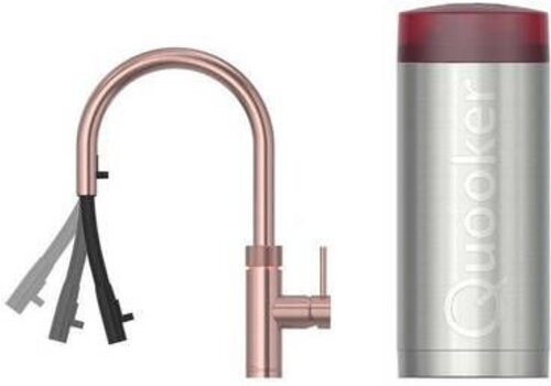 Quooker FLEX ROUND ROSE KOPER COMBI