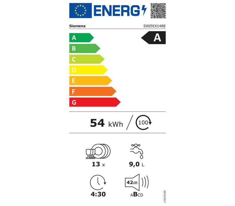 SX65EX14BE extraKlasse NU 5 JAAR GARANTIE