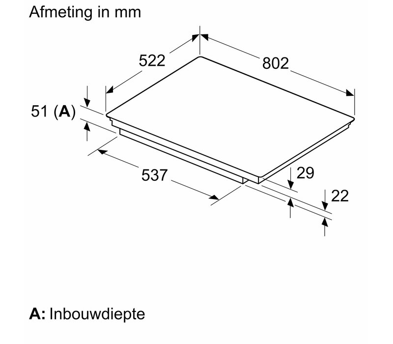 ED851HWB1M extraKlasse NU 5 JAAR GARANTIE
