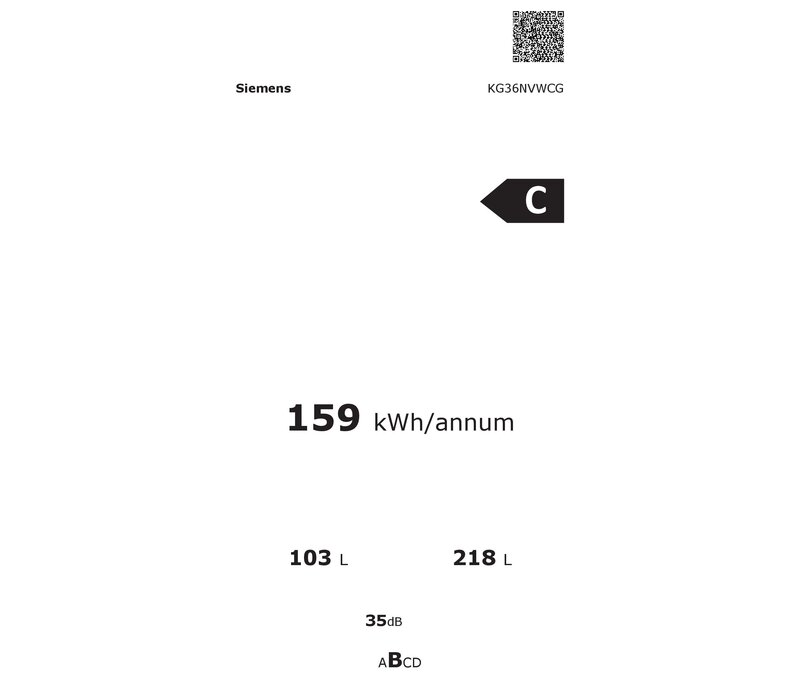 KG36NVWCG extraKlasse 5 JAAR GARANTIE